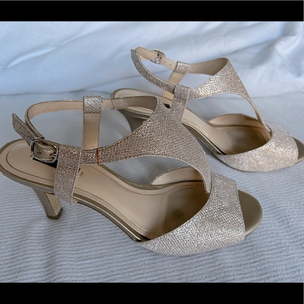 Alex Marie gold glitter sandals Size 9